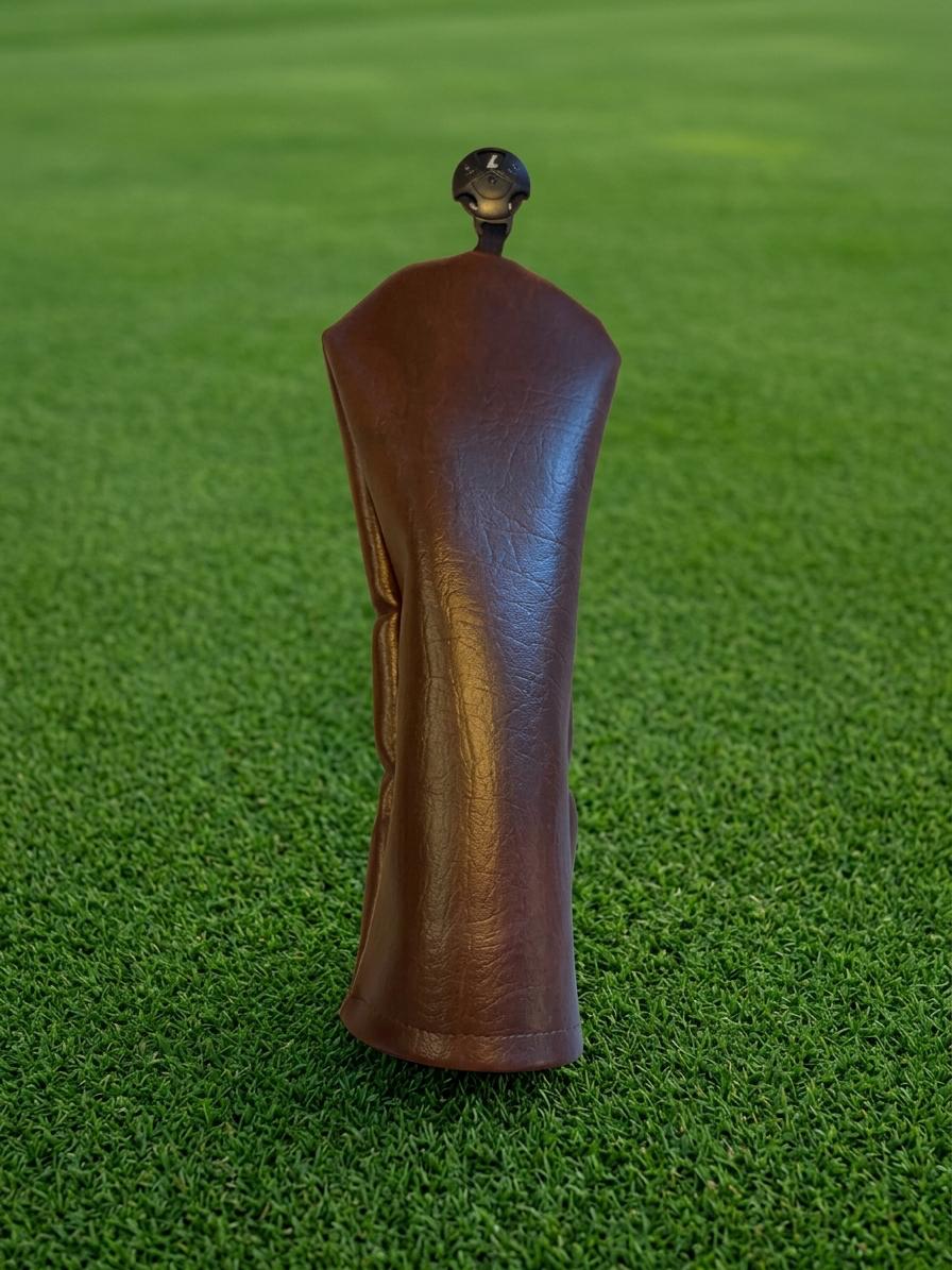 Rich Brown Faux Leather Head Covers | Premium Protection