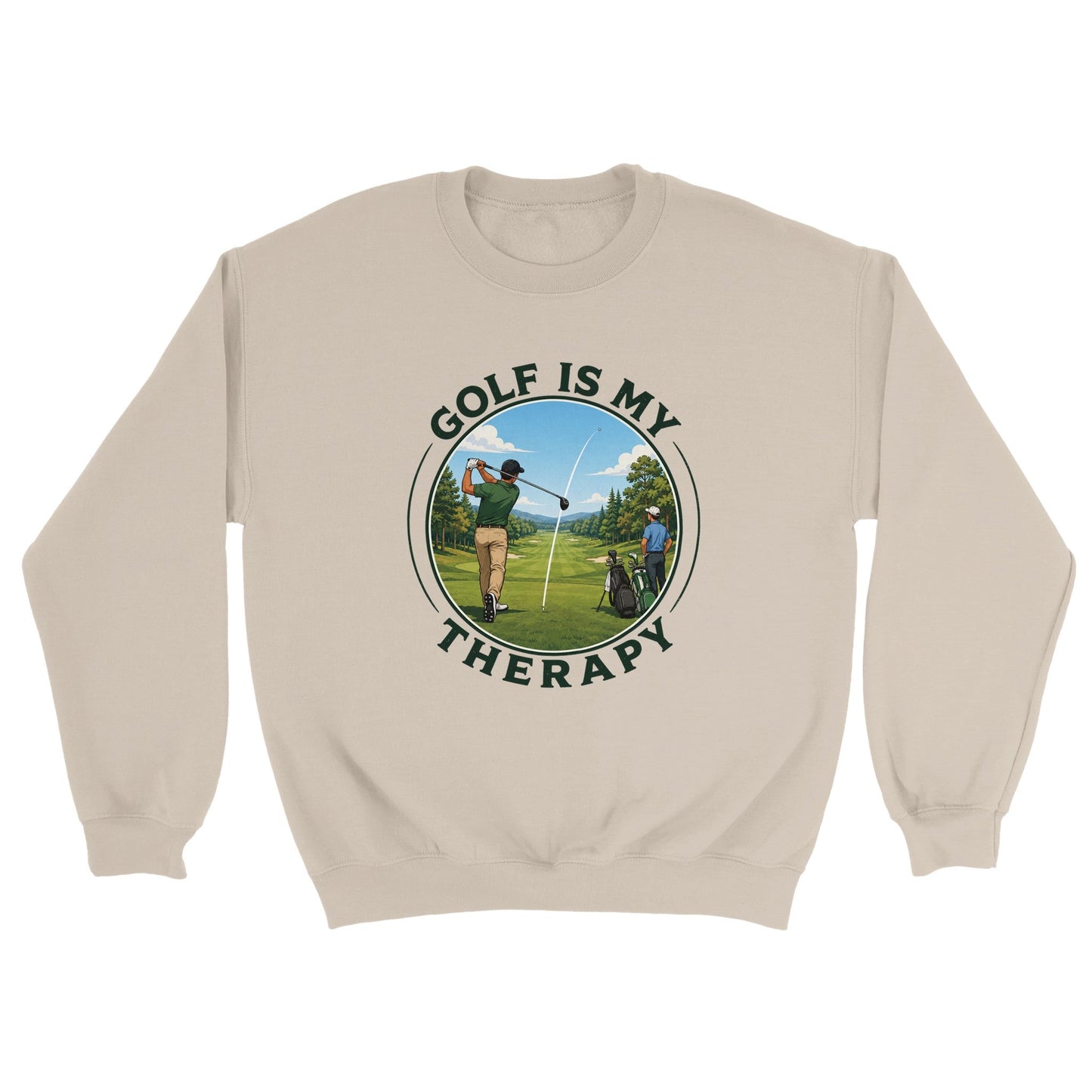 Golf Is My Therapy jumper – Funny Golf t shirt Gift for Dad Golfer – Golf Lover sweatshirt - 3F Golf