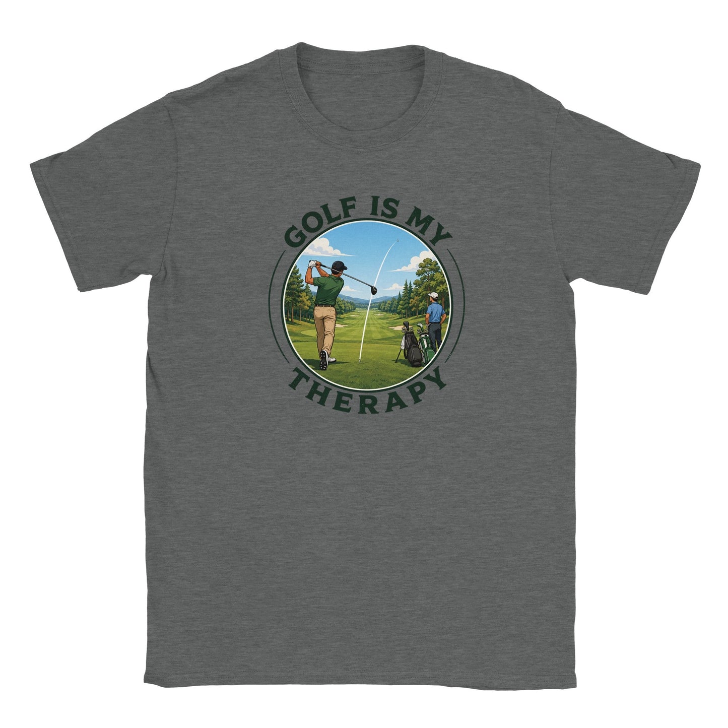 Golf Is My Therapy | Mens T Shirt | Funny Golf Gift For Golfer | Father's Day Birthday Present | Gift For Dad Brother Son - 3F Golf