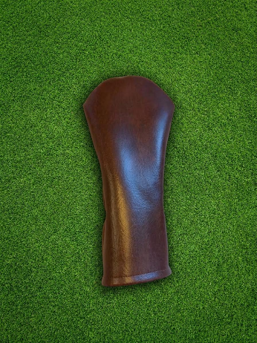 Rich Brown Faux Leather Head Covers | Premium Protection