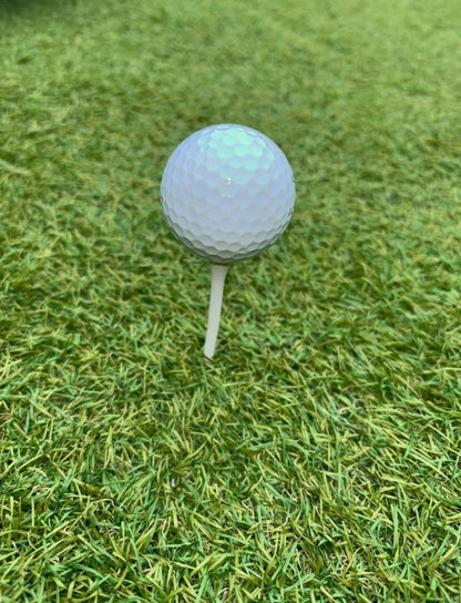 70mm White Wooden Golf Tees - 3F Golf