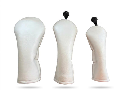 White Faux Leather Head Covers | Premium Protection