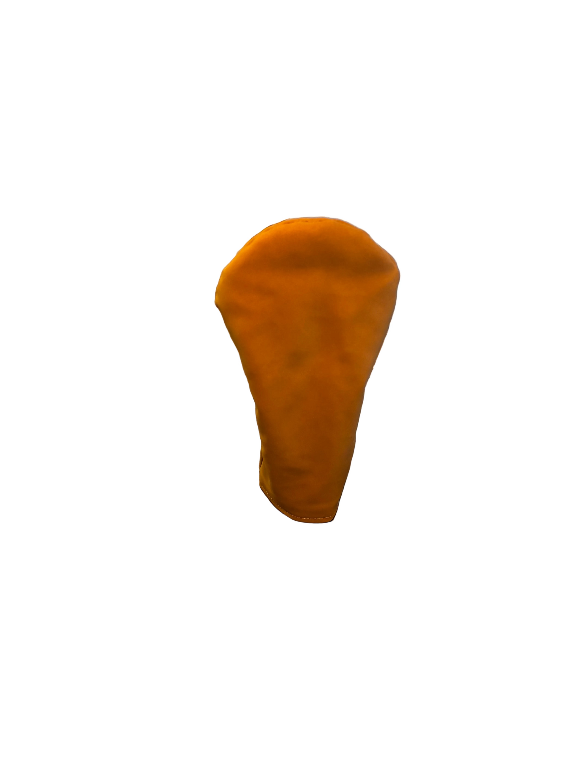 suede head cover with a white background