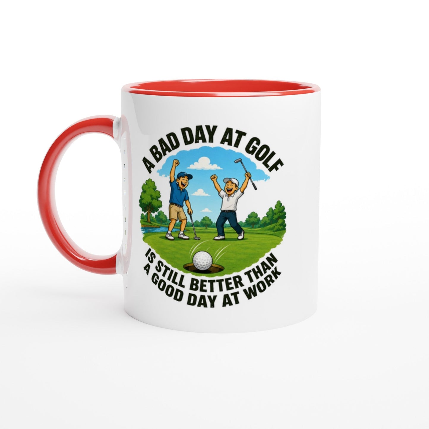 A Bad Day At Golf 11oz Ceramic Mug | Funny golf mug | Present for Dad Brother Son | Father's day present leaving present - 3F Golf