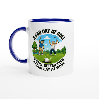 A Bad Day At Golf 11oz Ceramic Mug | Funny golf mug | Present for Dad Brother Son | Father's day present leaving present - 3F Golf
