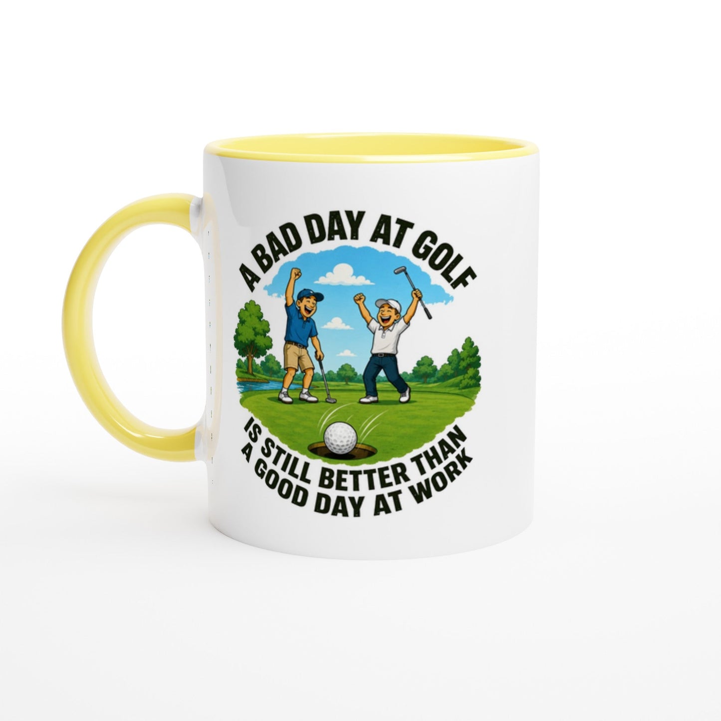 A Bad Day At Golf 11oz Ceramic Mug | Funny golf mug | Present for Dad Brother Son | Father's day present leaving present - 3F Golf