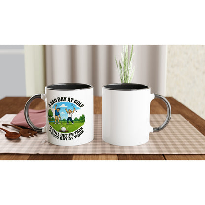 A Bad Day At Golf 11oz Ceramic Mug | Funny golf mug | Present for Dad Brother Son | Father's day present leaving present - 3F Golf