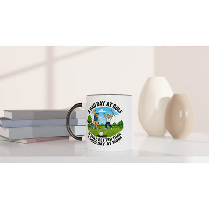 A Bad Day At Golf 11oz Ceramic Mug | Funny golf mug | Present for Dad Brother Son | Father's day present leaving present - 3F Golf