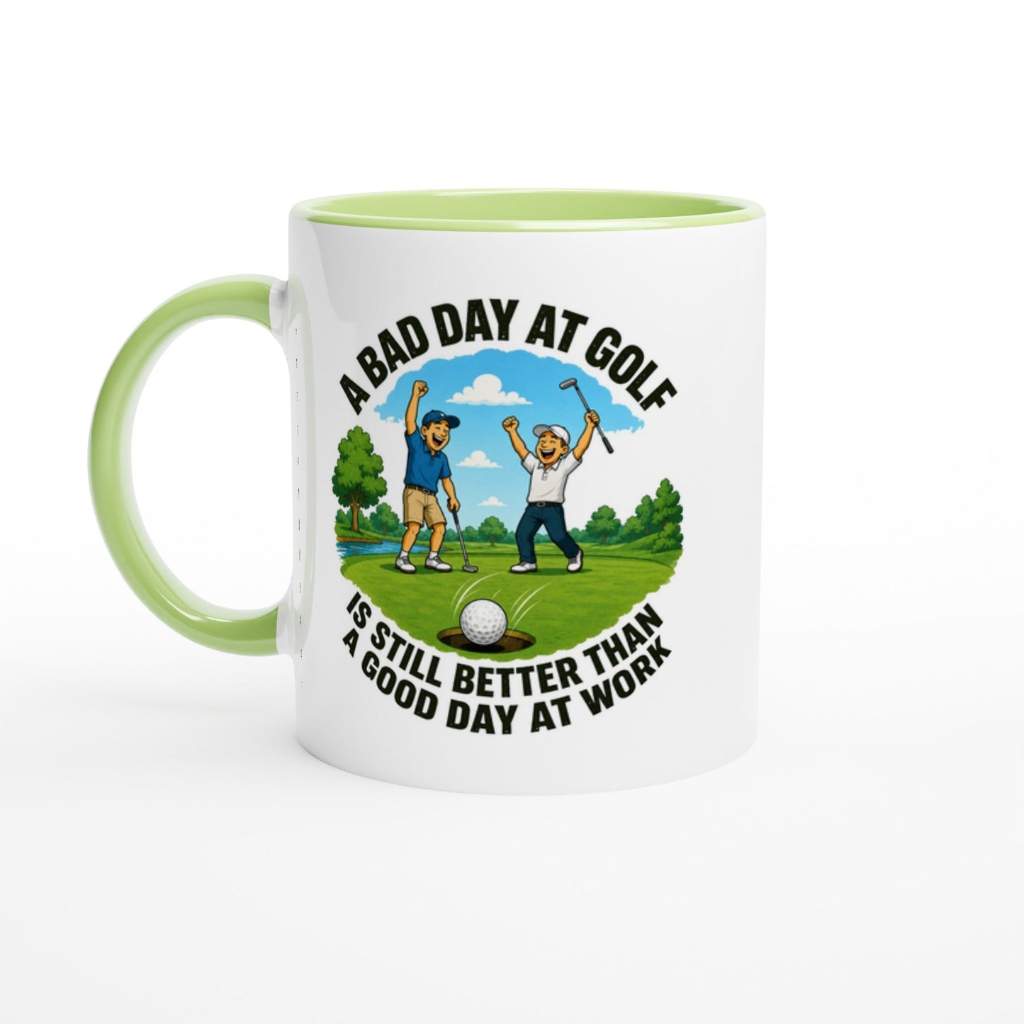 A Bad Day At Golf 11oz Ceramic Mug | Funny golf mug | Present for Dad Brother Son | Father's day present leaving present - 3F Golf