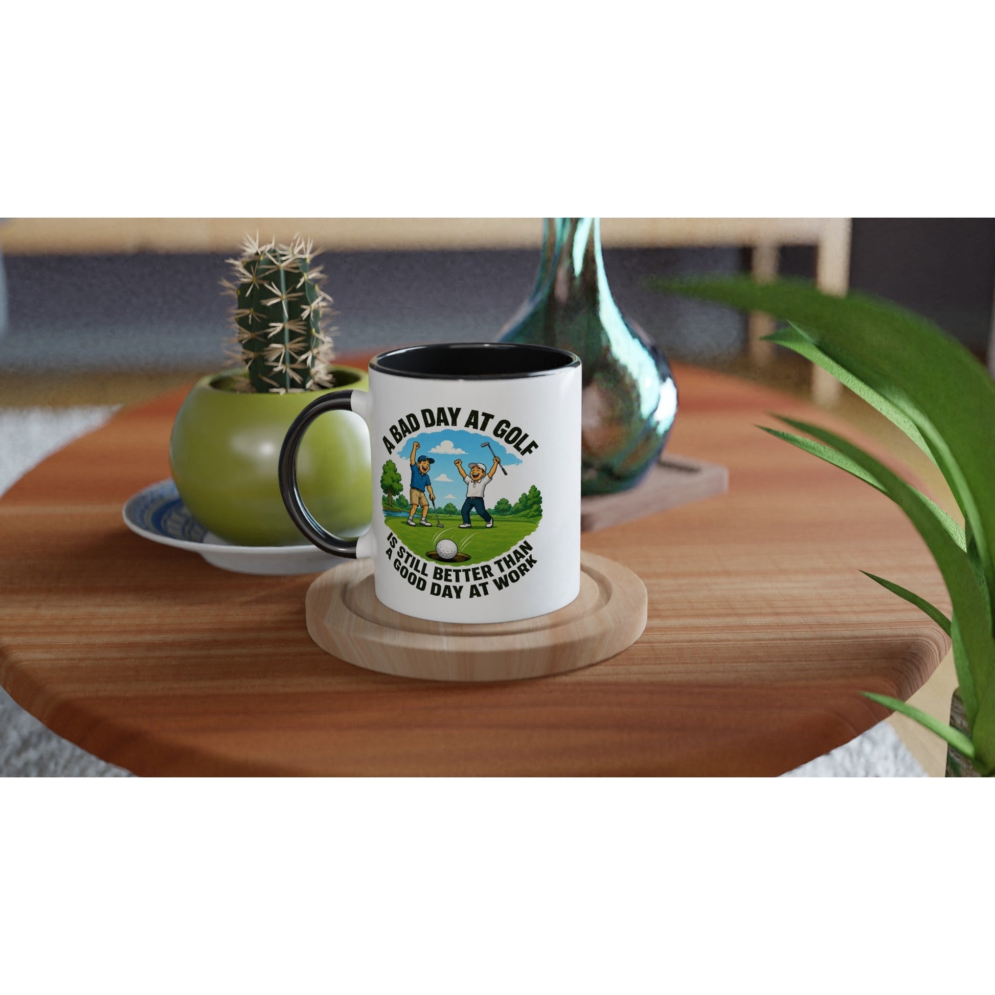 A Bad Day At Golf 11oz Ceramic Mug | Funny golf mug | Present for Dad Brother Son | Father's day present leaving present - 3F Golf