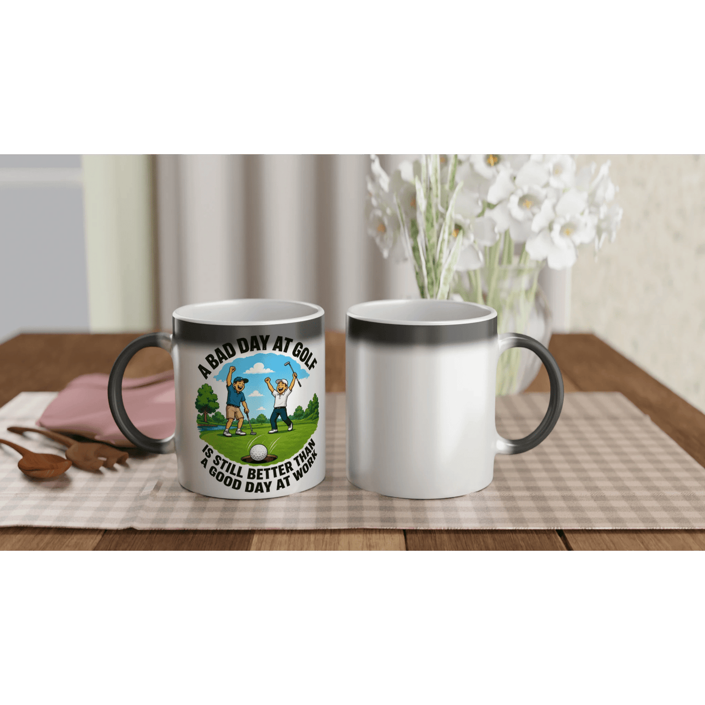 A Bad Day at Golf Is Better Than A Good Day at Work Heat - Changing Mug - 3F Golf