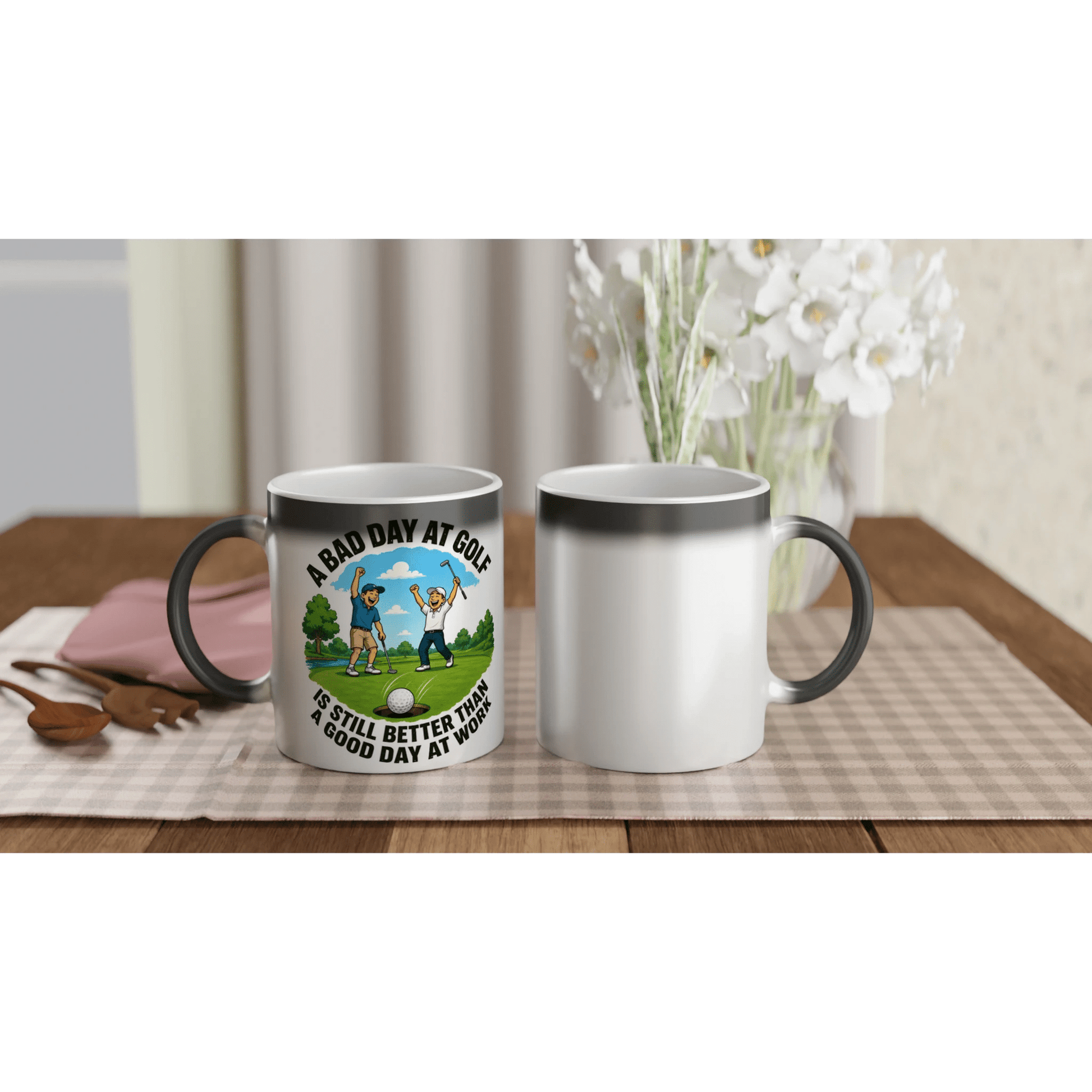 A Bad Day at Golf Is Better Than A Good Day at Work Heat - Changing Mug - 3F Golf