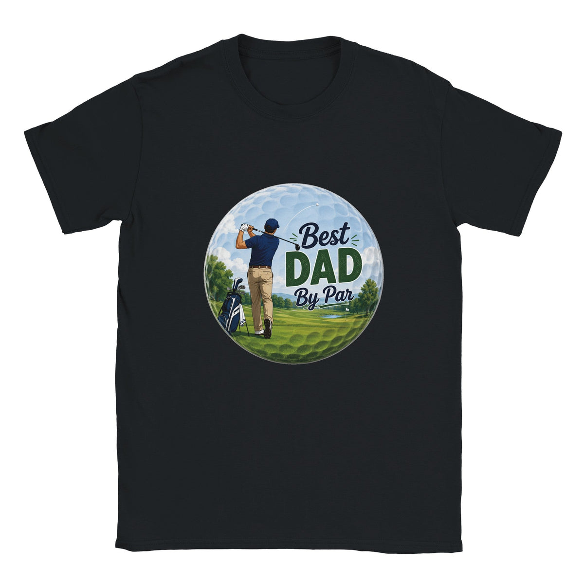 Best Dad By Par | Mens T Shirt | Funny Golf Gift For Golfer | Father's Day Birthday Present | Gift For Dad Brother Son - 3F Golf
