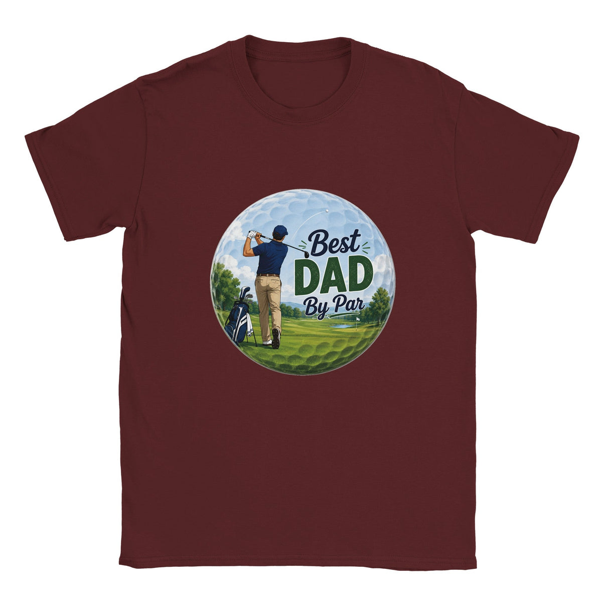 Best Dad By Par | Mens T Shirt | Funny Golf Gift For Golfer | Father's Day Birthday Present | Gift For Dad Brother Son - 3F Golf