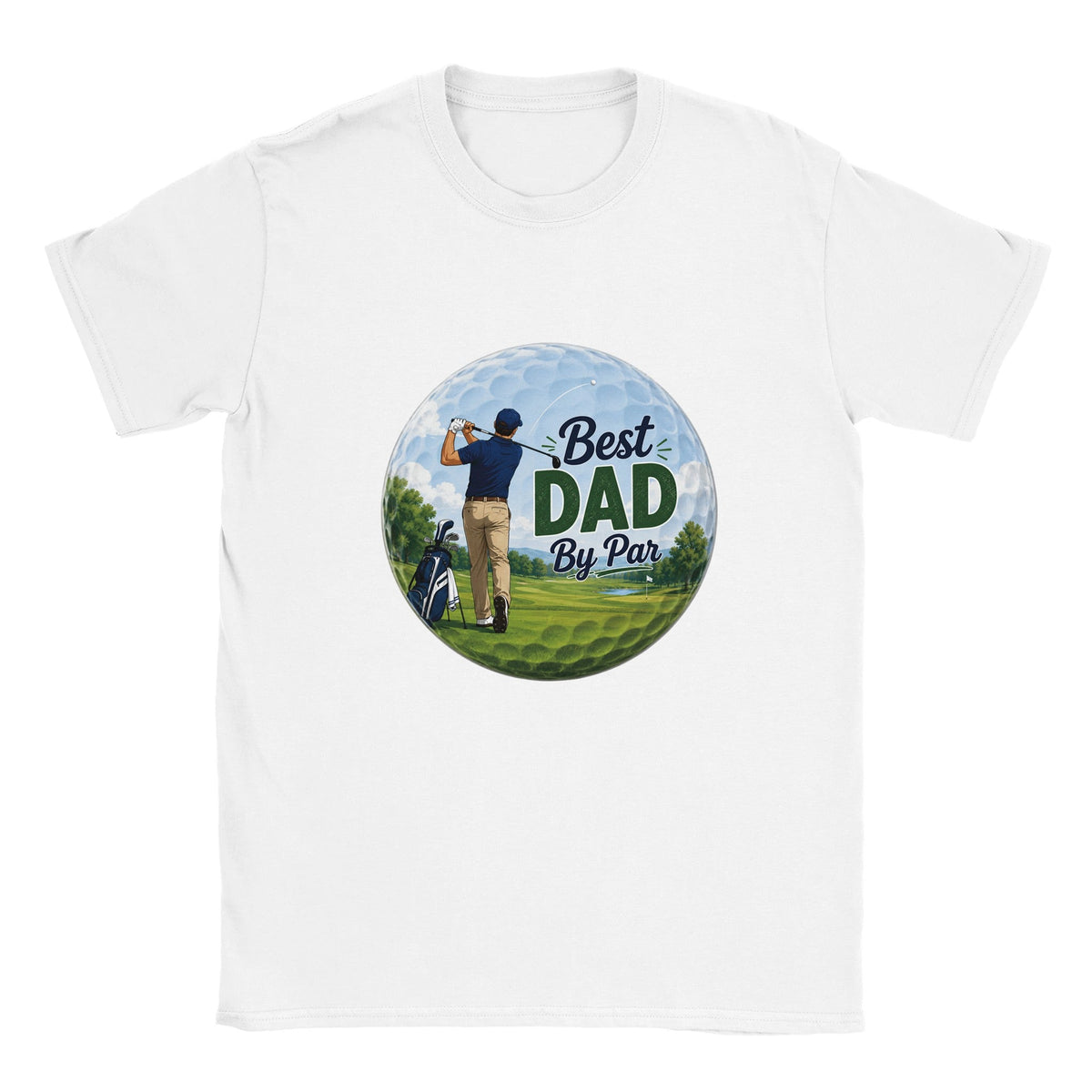 Best Dad By Par | Mens T Shirt | Funny Golf Gift For Golfer | Father's Day Birthday Present | Gift For Dad Brother Son - 3F Golf