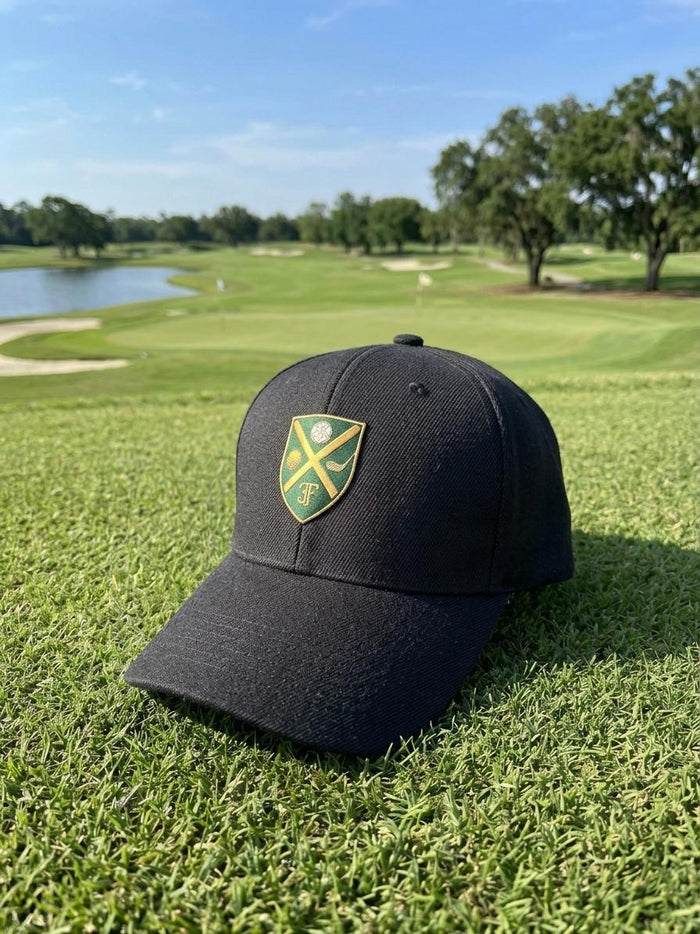 Black Golf Hat | Classic 3F Golf Logo - 3F Golf