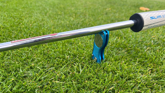 Blue | 3 - in - 1 Pitch Mark Repairer | Sprung Design - 3F Golf