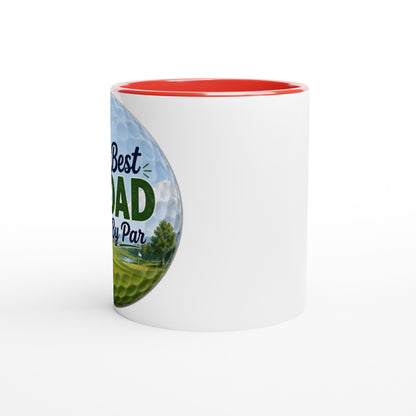 Born To Golf Forced To Work | Funny golf mug present for Dad Brother Son father's day present leaving present 11oz Ceramic Mug - 3F Golf
