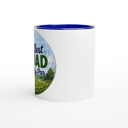 Born To Golf Forced To Work | Funny golf mug present for Dad Brother Son father's day present leaving present 11oz Ceramic Mug - 3F Golf