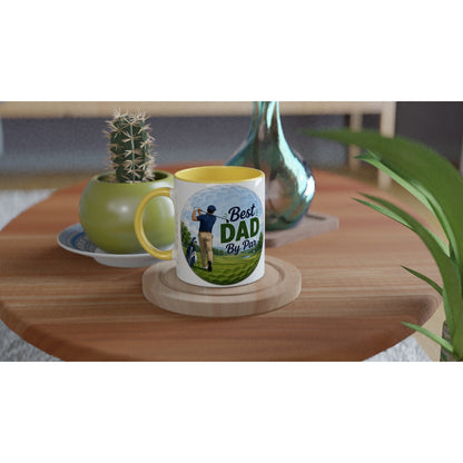 Born To Golf Forced To Work | Funny golf mug present for Dad Brother Son father's day present leaving present 11oz Ceramic Mug - 3F Golf