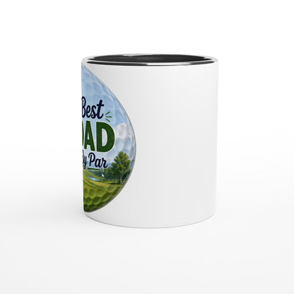 Born To Golf Forced To Work | Funny golf mug present for Dad Brother Son father's day present leaving present 11oz Ceramic Mug - 3F Golf