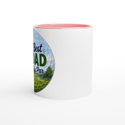 Born To Golf Forced To Work | Funny golf mug present for Dad Brother Son father's day present leaving present 11oz Ceramic Mug - 3F Golf