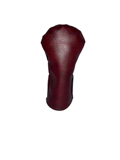 Burgundy Red Faux Leather Golf Headcovers - 3F Golf
