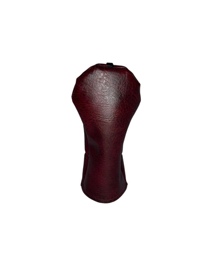 Burgundy Red Faux Leather Golf Headcovers - 3F Golf