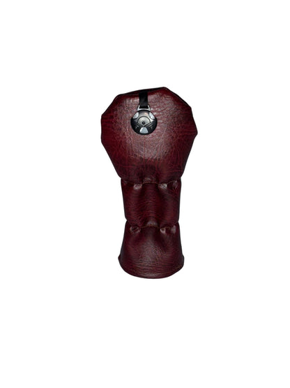 Burgundy Red Faux Leather Golf Headcovers - 3F Golf