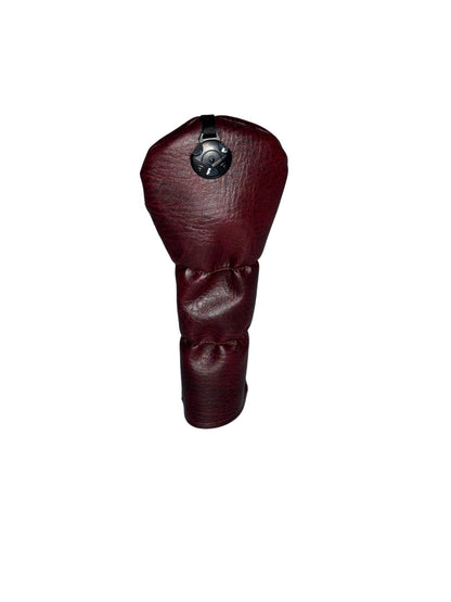 Burgundy Red Faux Leather Golf Headcovers - 3F Golf