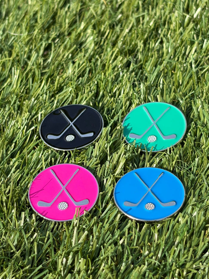Cross Clubs Ball Marker | Hat Clip Set - 3F Golf