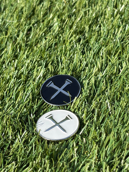 Cross Tees Ball Marker | Hat Clip Set - 3F Golf