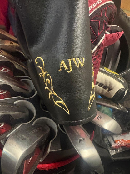 Custom embroidered head cover - 3F Golf
