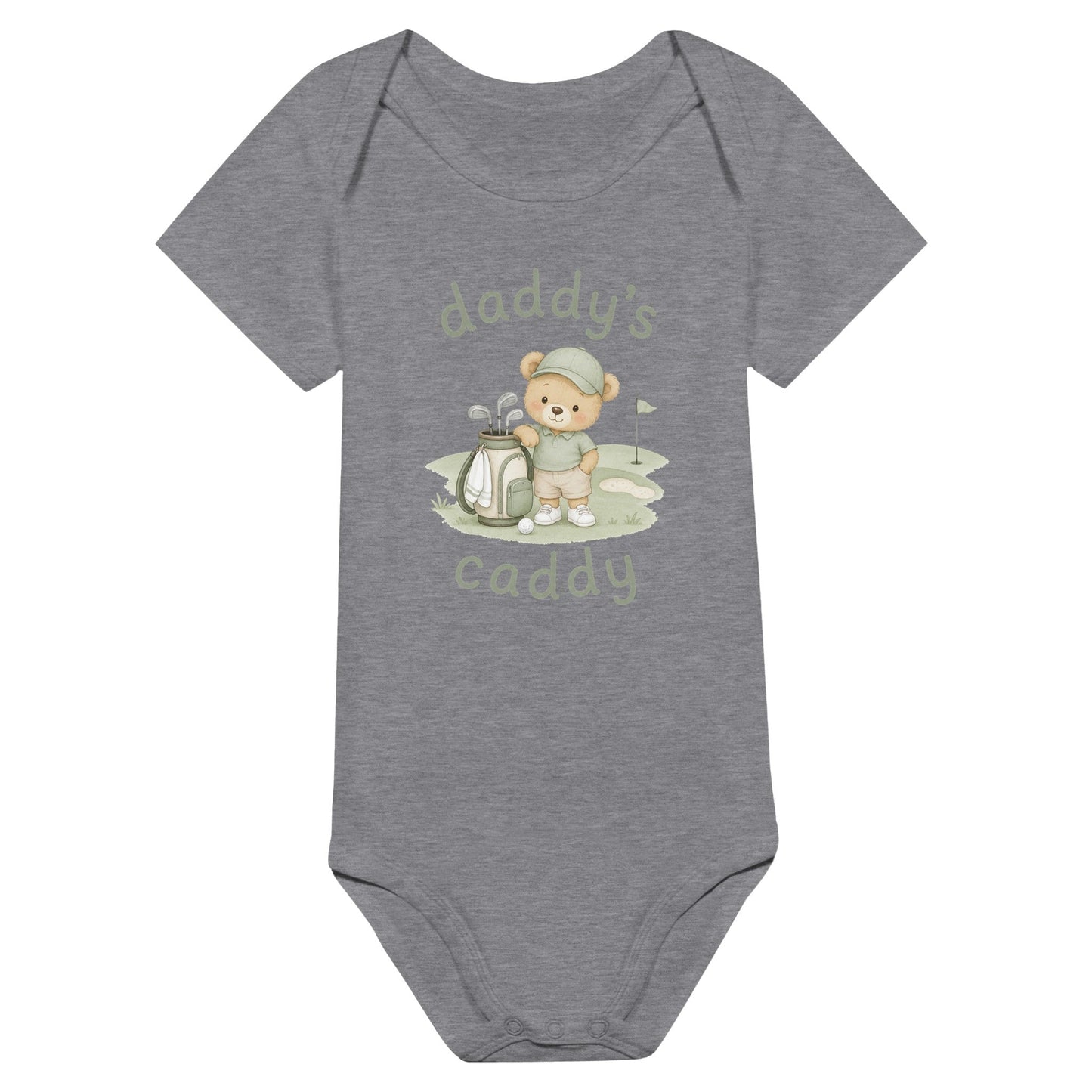 Daddy's Caddy | Babygrow | Funny Golf Gift | Father's Day Birthday Present | Gift For Dad Brother Son - 3F Golf
