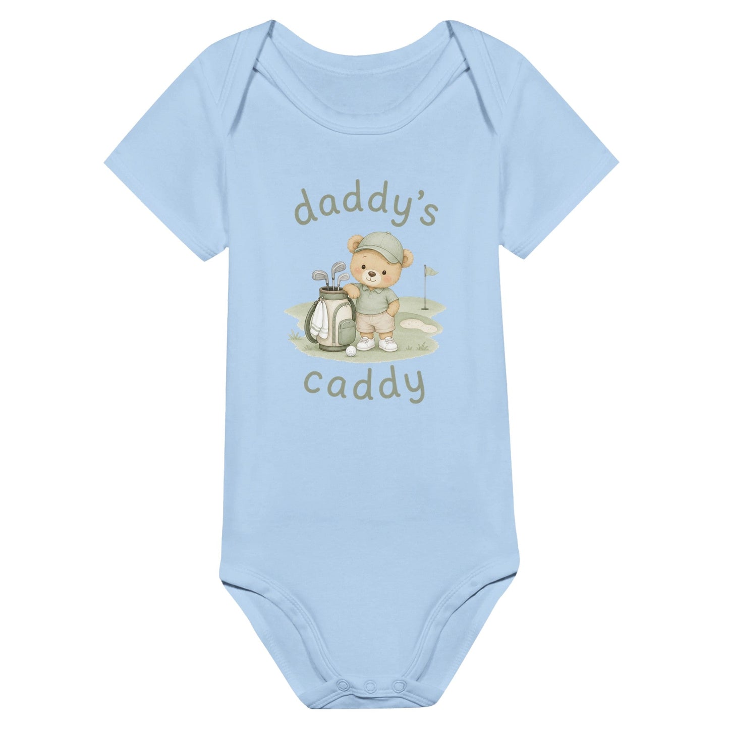 Daddy's Caddy | Babygrow | Funny Golf Gift | Father's Day Birthday Present | Gift For Dad Brother Son - 3F Golf