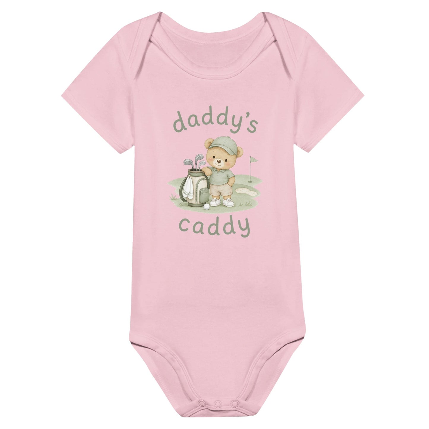 Daddy's Caddy | Babygrow | Funny Golf Gift | Father's Day Birthday Present | Gift For Dad Brother Son - 3F Golf