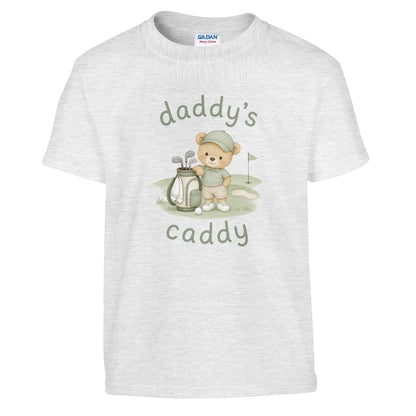 Daddy's Caddy | Kids T Shirt | Funny Golf Gift | Father's Day Birthday Present | Gift For Dad Brother Son - 3F Golf