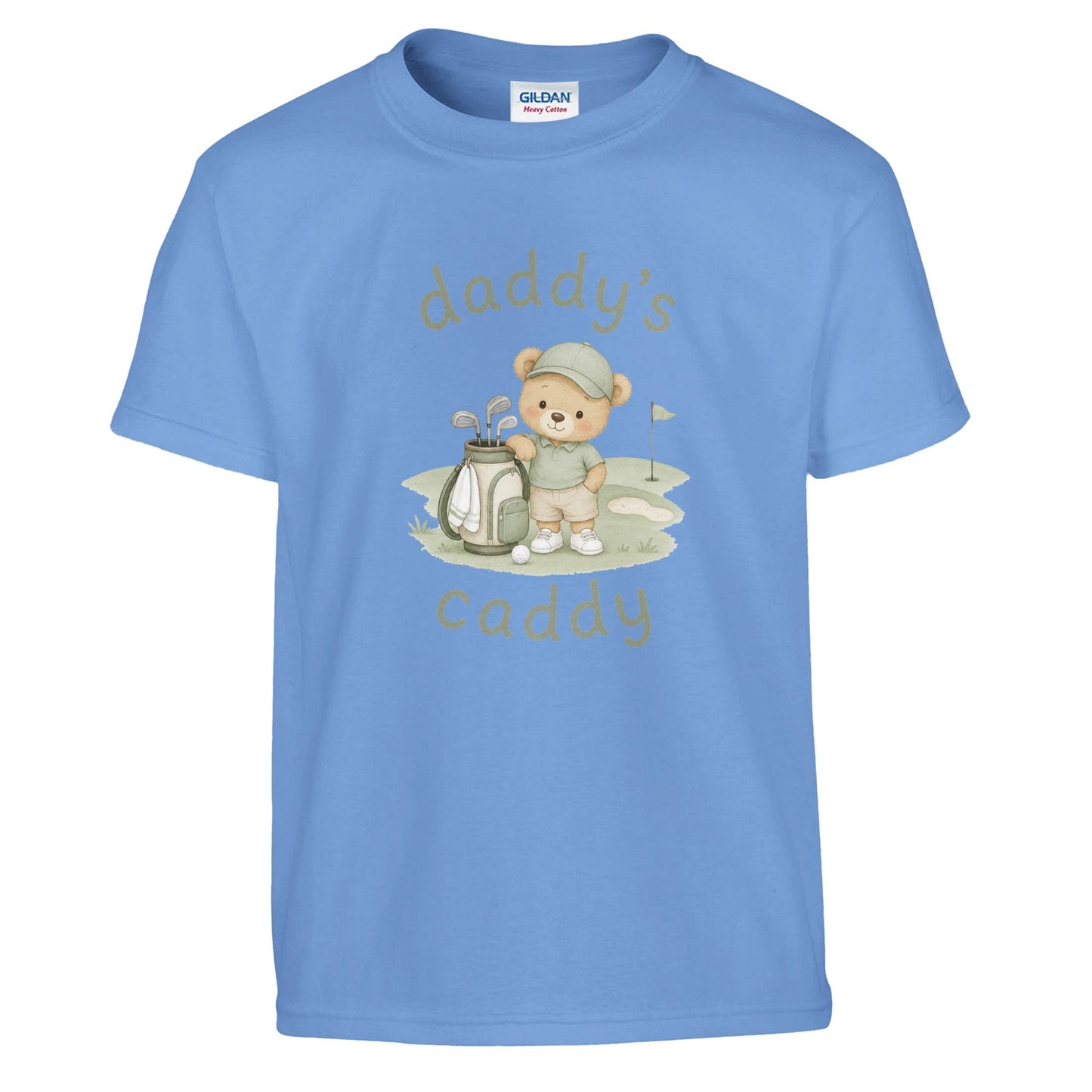 Daddy's Caddy | Kids T Shirt | Funny Golf Gift | Father's Day Birthday Present | Gift For Dad Brother Son - 3F Golf