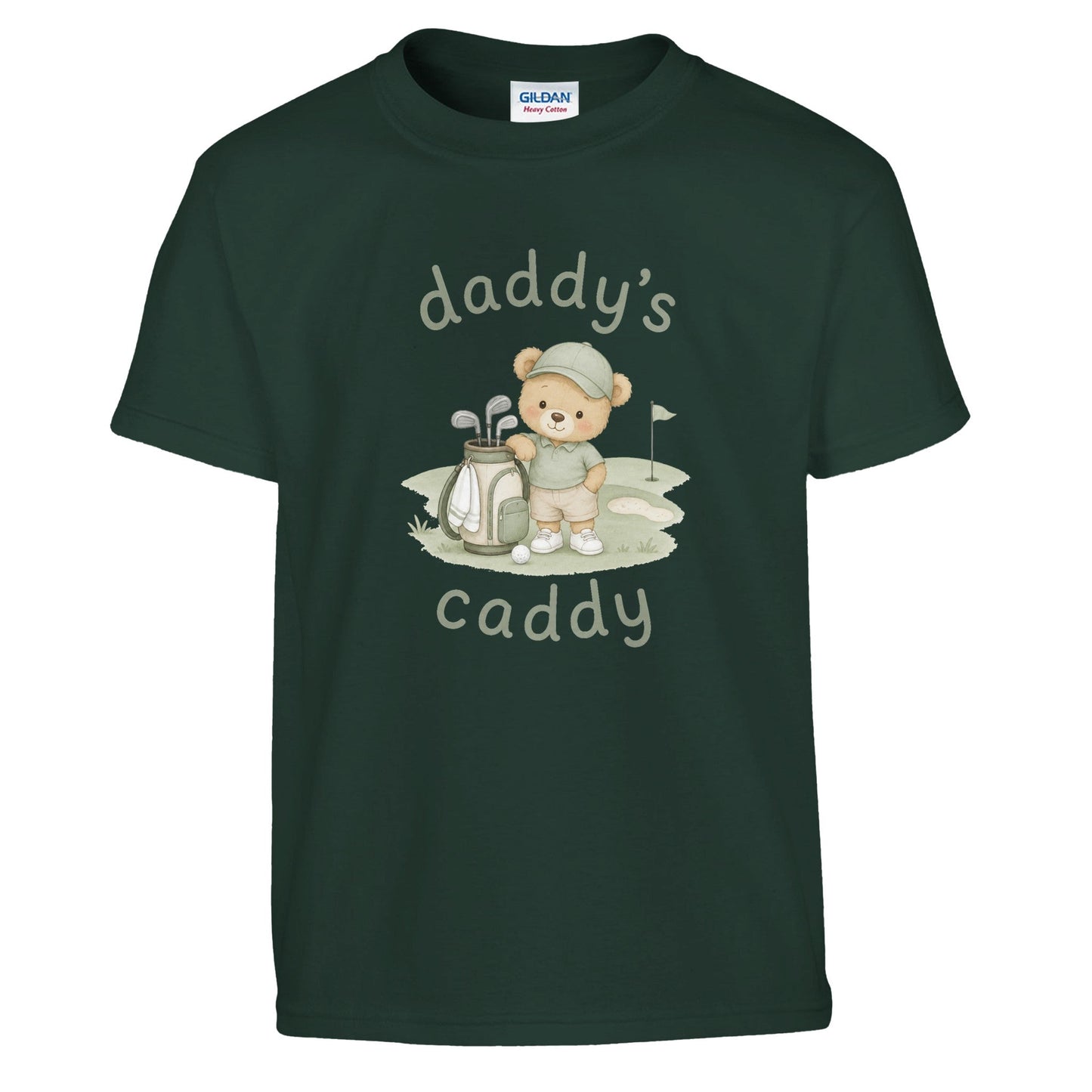 Daddy's Caddy | Kids T Shirt | Funny Golf Gift | Father's Day Birthday Present | Gift For Dad Brother Son - 3F Golf