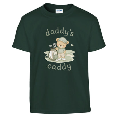 Daddy's Caddy | Kids T Shirt | Funny Golf Gift | Father's Day Birthday Present | Gift For Dad Brother Son - 3F Golf