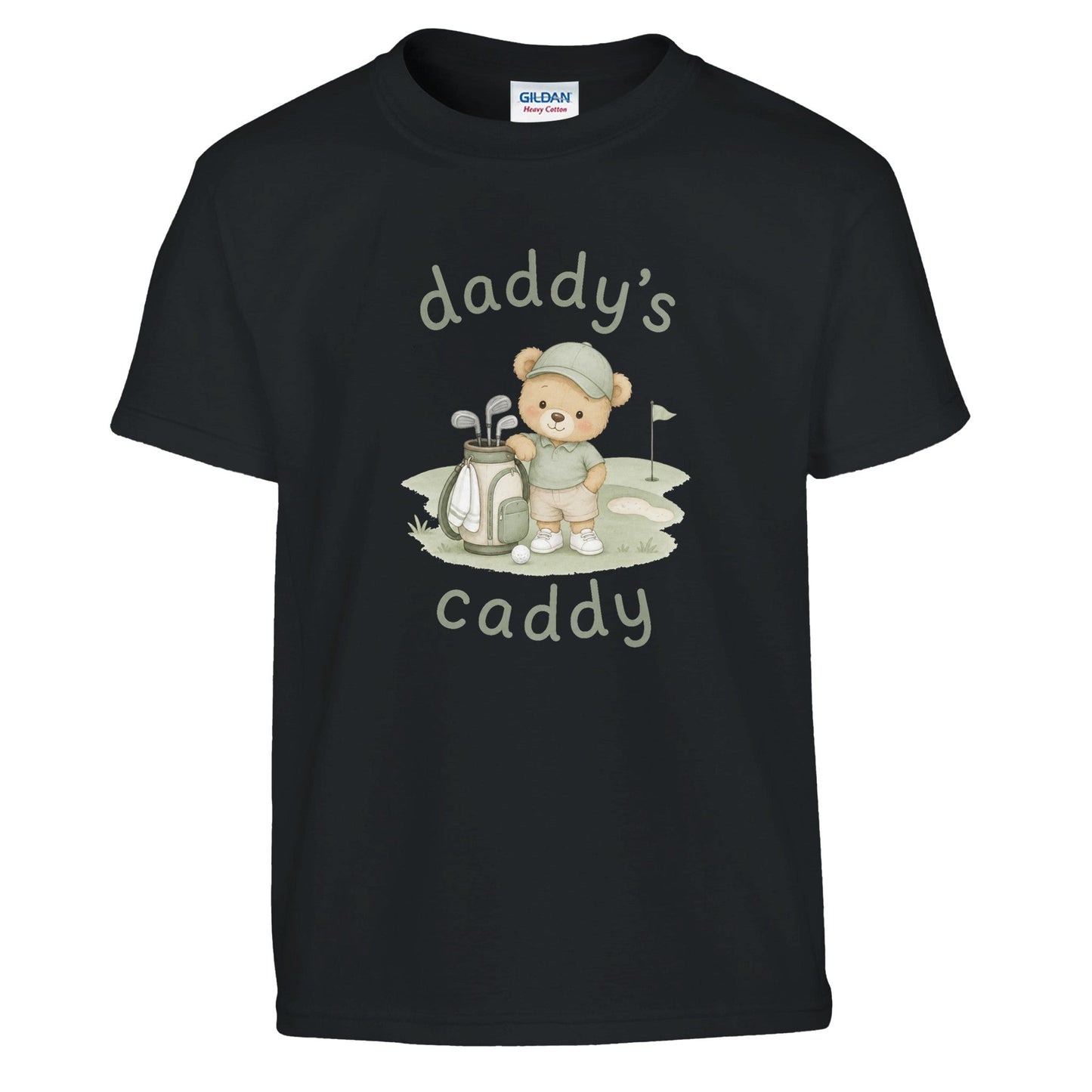 Daddy's Caddy | Kids T Shirt | Funny Golf Gift | Father's Day Birthday Present | Gift For Dad Brother Son - 3F Golf