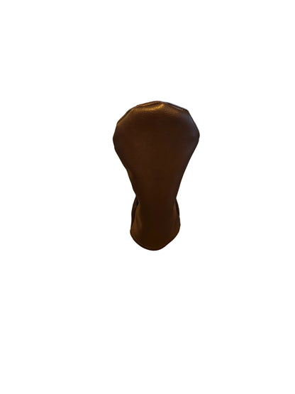 Dark Brown Faux Leather Golf Headcovers - 3F Golf