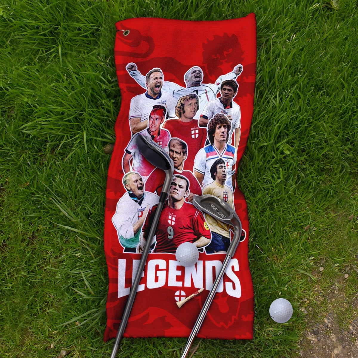 England Legend Montage - Golf Towel - 3F Golf