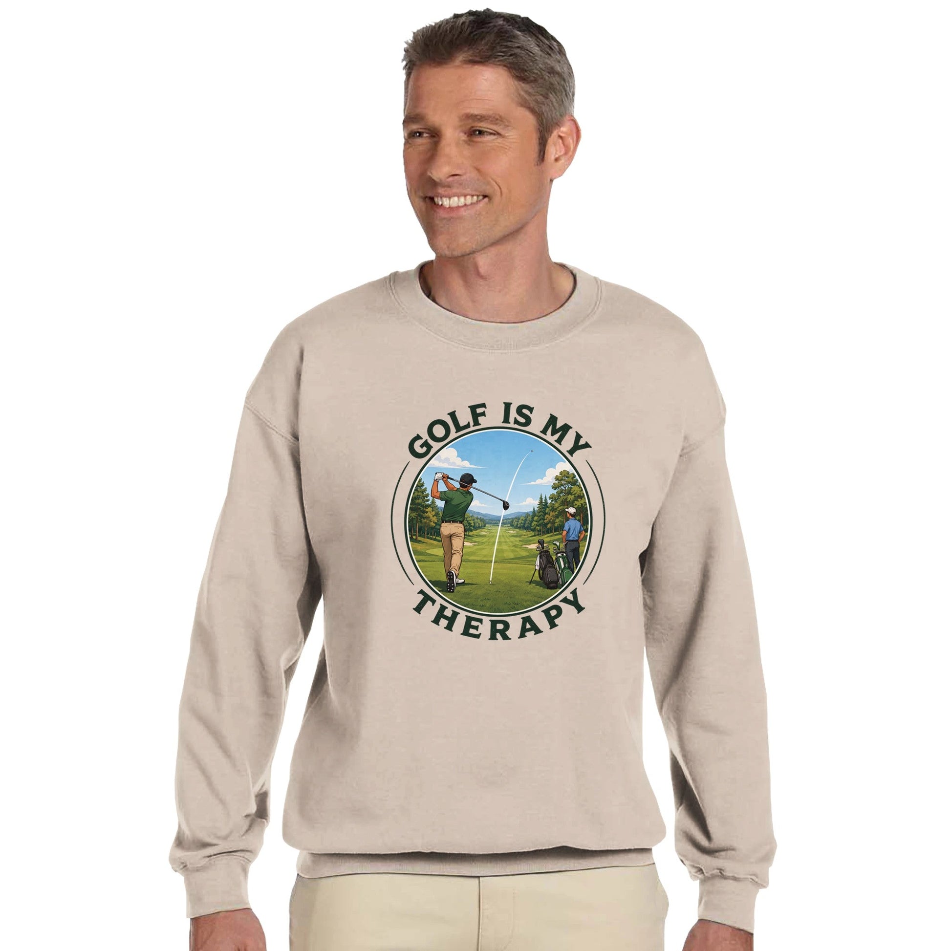 Golf Is My Therapy jumper – Funny Golf t shirt Gift for Dad Golfer – Golf Lover sweatshirt - 3F Golf