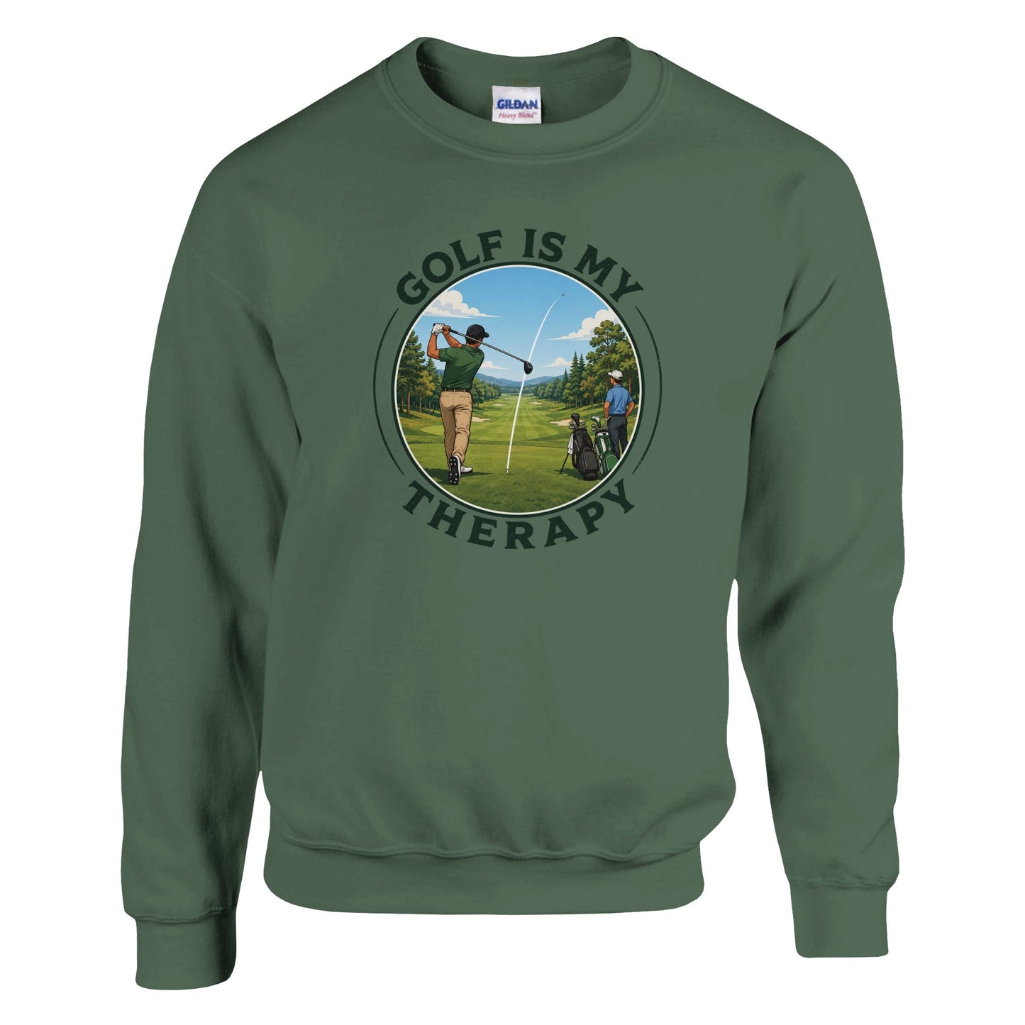Golf Is My Therapy jumper – Funny Golf t shirt Gift for Dad Golfer – Golf Lover sweatshirt - 3F Golf