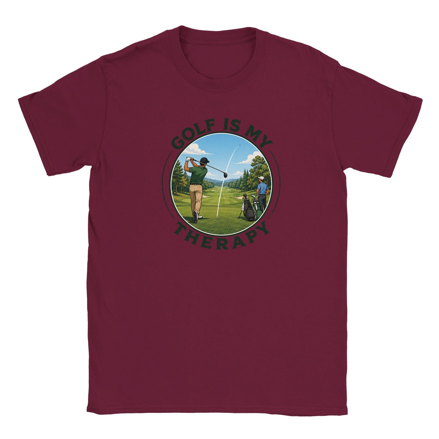 Golf Is My Therapy | Mens T Shirt | Funny Golf Gift For Golfer | Father's Day Birthday Present | Gift For Dad Brother Son - 3F Golf