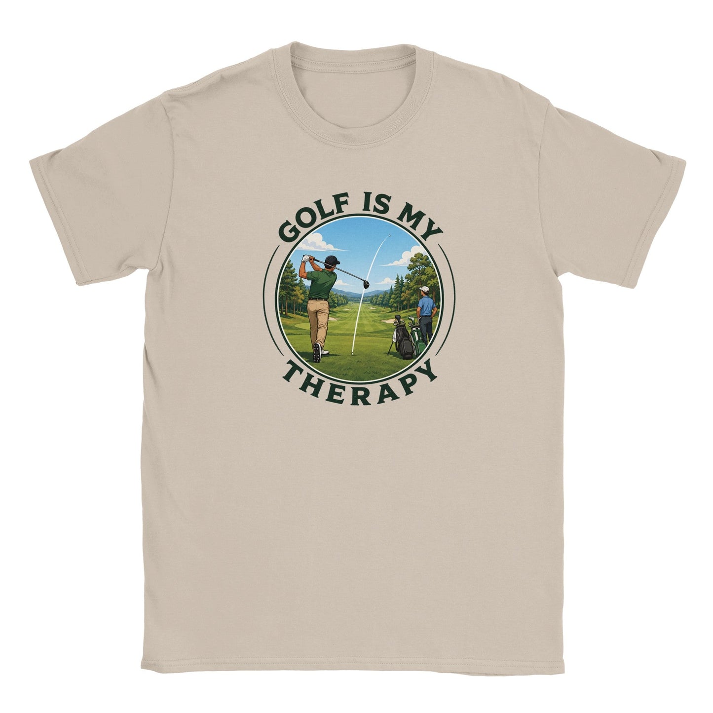 Golf Is My Therapy | Mens T Shirt | Funny Golf Gift For Golfer | Father's Day Birthday Present | Gift For Dad Brother Son - 3F Golf