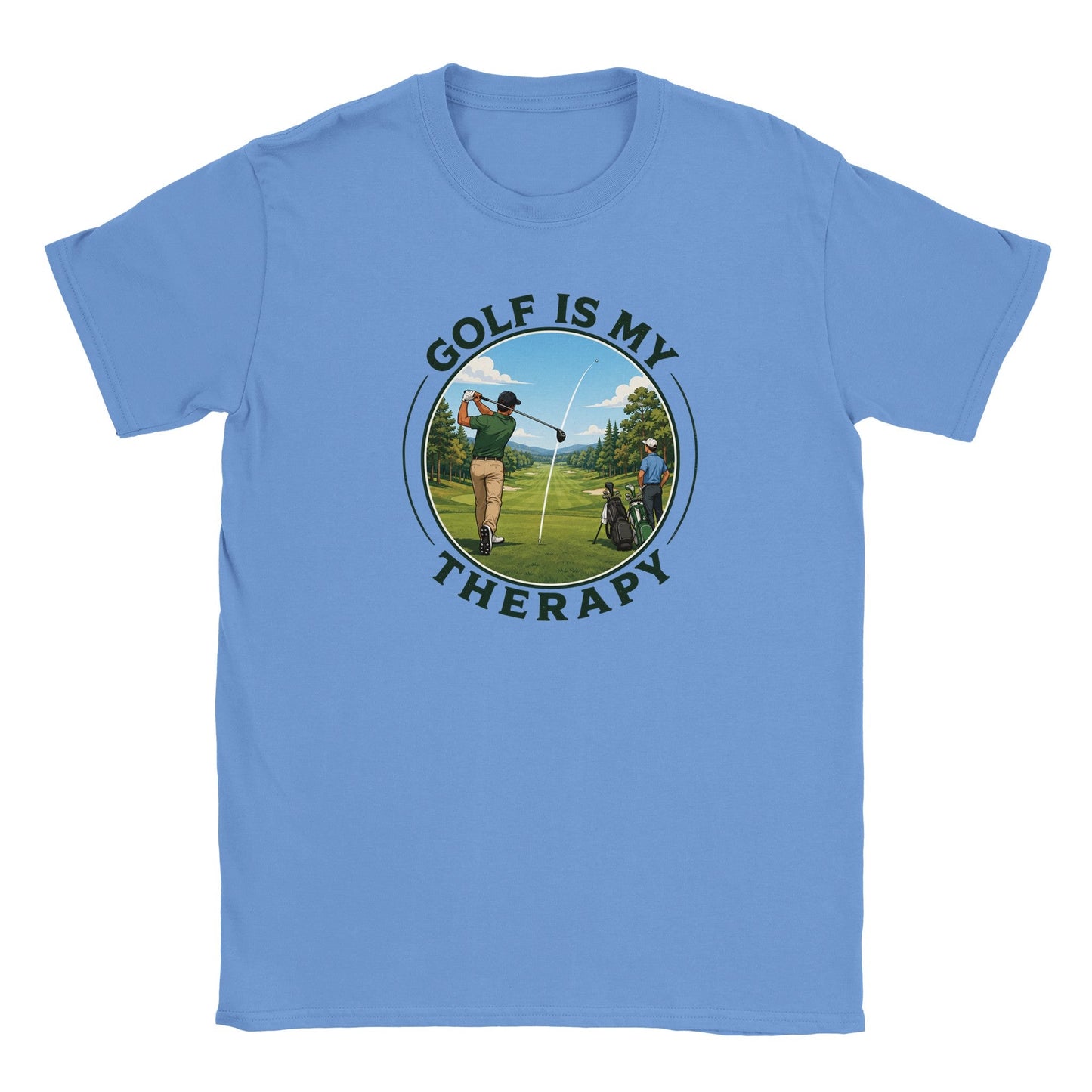 Golf Is My Therapy | Mens T Shirt | Funny Golf Gift For Golfer | Father's Day Birthday Present | Gift For Dad Brother Son - 3F Golf