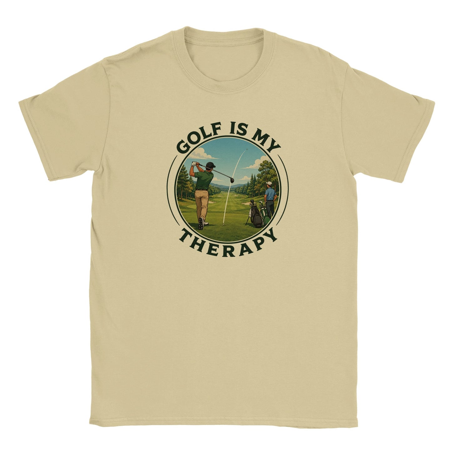 Golf Is My Therapy | Mens T Shirt | Funny Golf Gift For Golfer | Father's Day Birthday Present | Gift For Dad Brother Son - 3F Golf