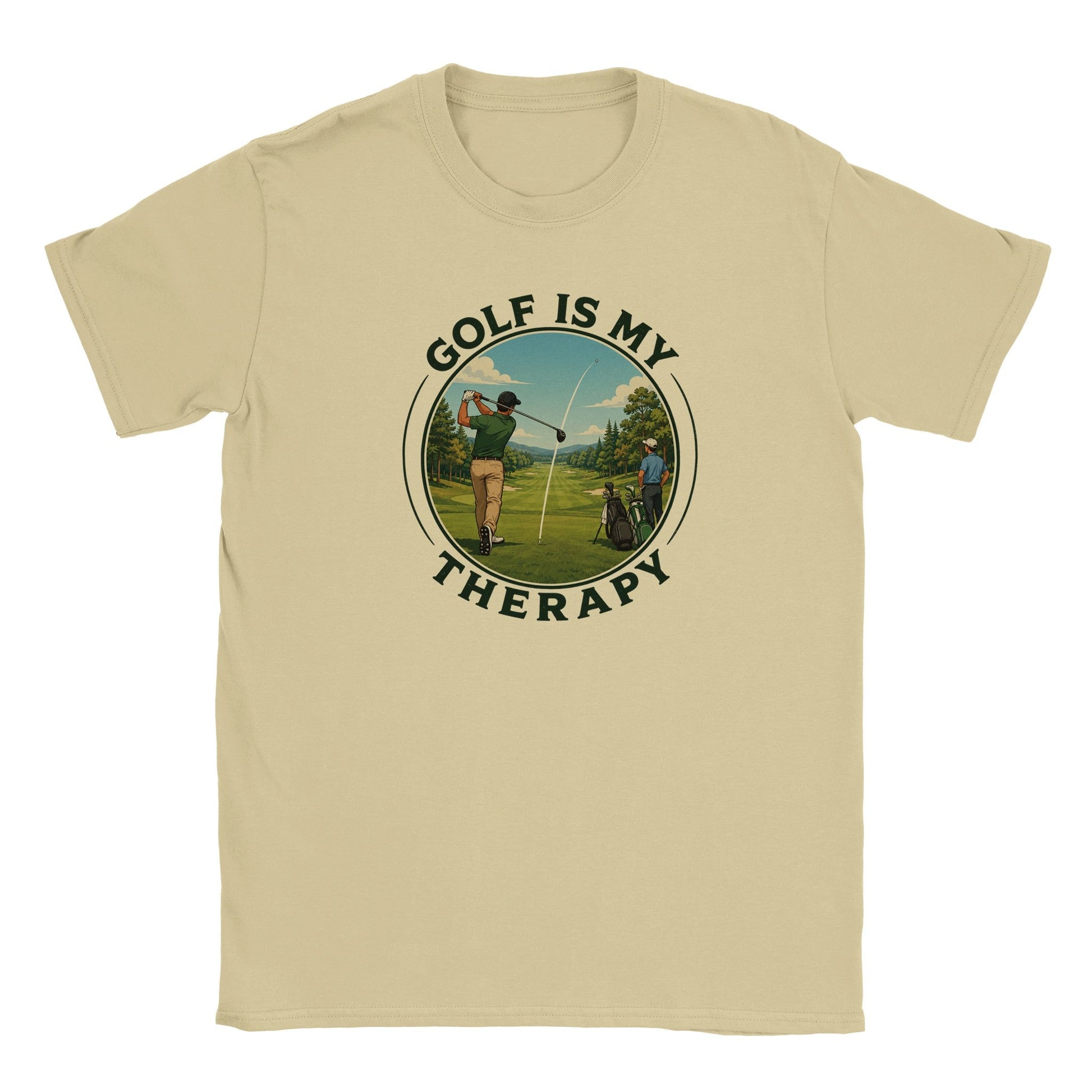 Golf Is My Therapy | Mens T Shirt | Funny Golf Gift For Golfer | Father's Day Birthday Present | Gift For Dad Brother Son - 3F Golf
